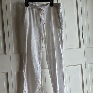 JAMES PERSE WIDE LEG 100% LINEN STANDARD PANTS SIZE 4/XL